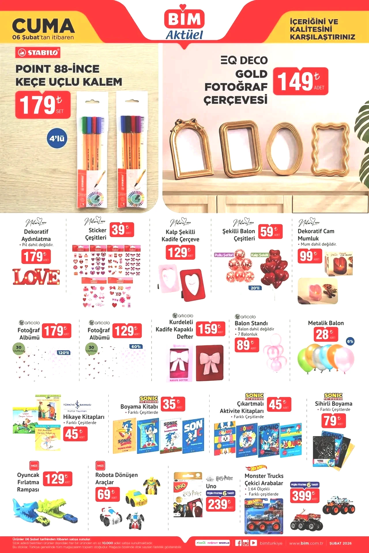 10 Şubat 2026 tarihli BİM aktüel kataloğunda beyaz eşya ürünleri öne çıkıyor. Özellikle yeni ev kuracaklar için farklı alternatifler sunuluyor. Kampanyalı fiyatlarla satışa çıkacak ürünler arasında şunlar yer alıyor: